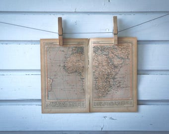 1921 Vintage Map of Africa