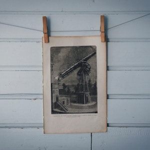 1884 Vintage Telescope Illustration
