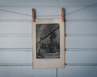 1884 Vintage Telescope Illustration