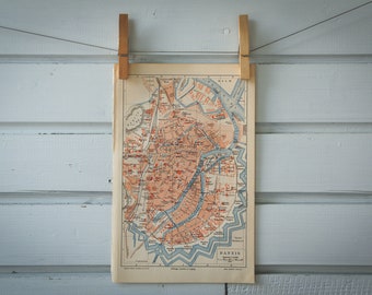 1907 Vintage Gdańsk Map