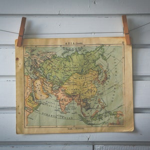 1882 ASIA Large Original Antique Map Vintage Decor 15 x 22 inches wall map Geography Cartography Home Decor 1882 ASIA Large Original Antique Map Vintage Decor 15 x 22 inches wall map Geography Cartography Home Decor