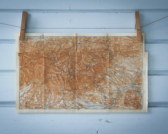 1911 Vintage High Tatras Map