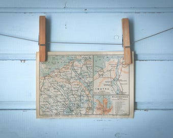 1902 Vintage Imatra Map