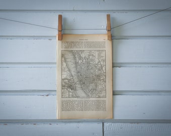 1890 Vintage Liverpool Map