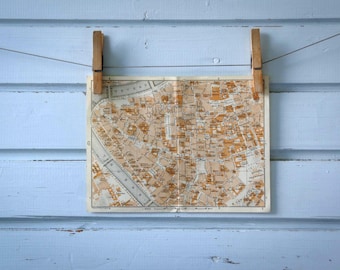 1931 Vintage Map of Rome