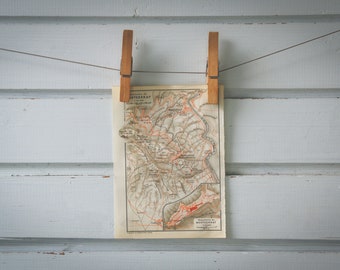 1920 Vintage Montserrat Map