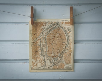 1936 Vintage Lübeck Map
