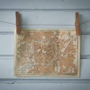 1936 Vintage Münster Map