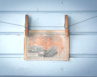 1901 Vintage Sagunto Map