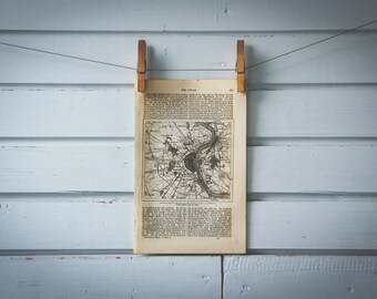 1887 Vintage Cologne Map