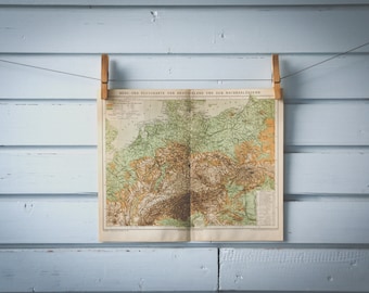 1887 Vintage Map of Germany