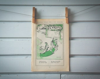 1935 Vintage Rocking Horses Illustration