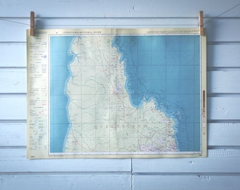 1968 Vintage Shire of Cook Map