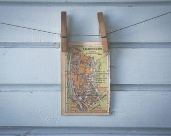 1950s Vintage Charenton-le-Pont Map