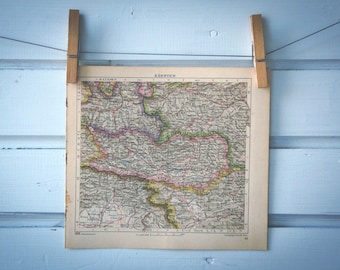 1929 Vintage Map of Carinthia