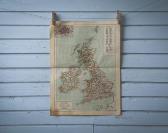 1904 Vintage United Kingdom Map
