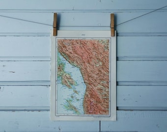 1971 Vintage Senj & Surroundings Map