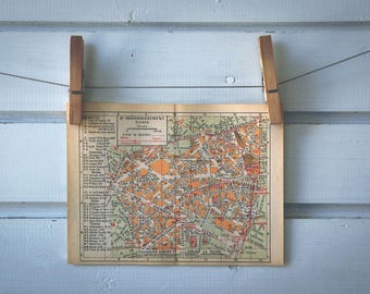 1950s Vintage Élysée Map