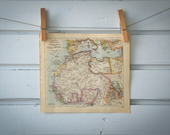 1929 Vintage West Africa Map