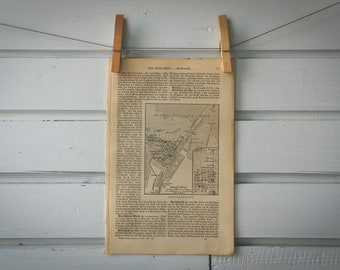 1907 Vintage Port Said Map