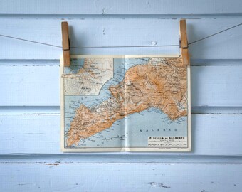 1931 Vintage Sorrento Peninsula Map