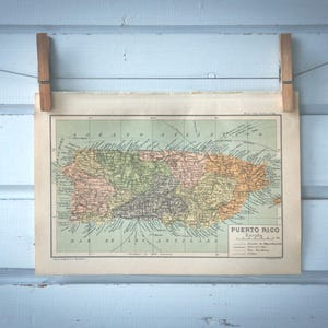Rare find* 1928 Vintage Puerto Rico Map