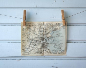 1905 Vintage Boston & Surroundings Map