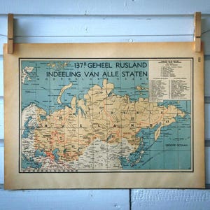 1941 Vintage Karte von Russland