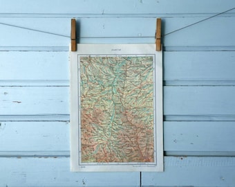 1971 Vintage East Serbia Map