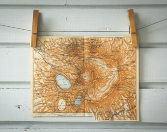 1928 Vintage Alban Hills Map