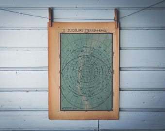 1941 Vintage Southern Sky Map