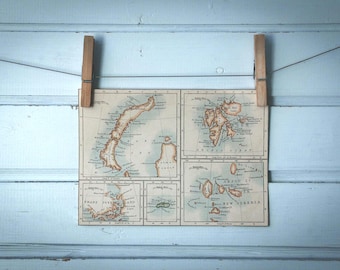 1895 Vintage Barents Sea Islands Map