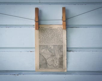 1876 Vintage Merano Map
