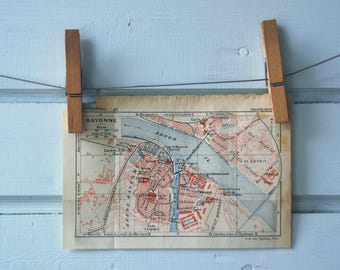 1925 Vintage Bayonne Map
