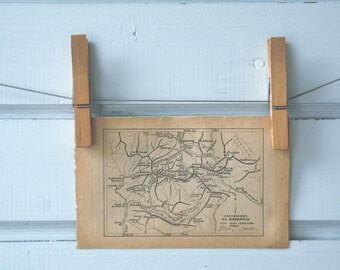 1925 Vintage Gavarnie Map