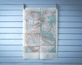 1961 Vintage Velež & Podveležje Map