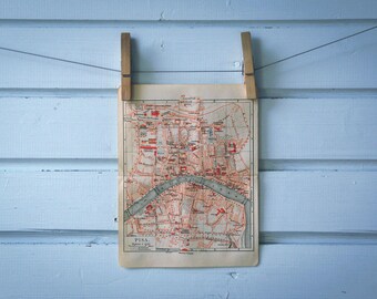 1912 Vintage Map of Pisa