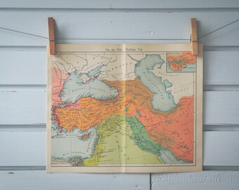 1908 Vintage Map of Asia Minor in Classical Antiquity