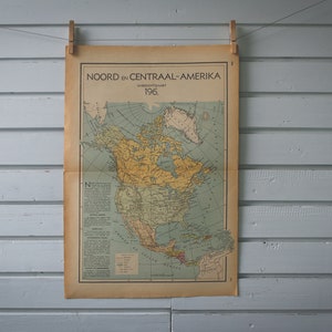 1941 Vintage Nordamerika Karte