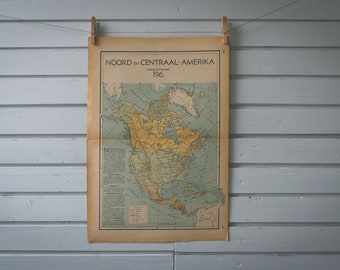 1941 Vintage North America Map