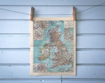1932 Vintage UK Map