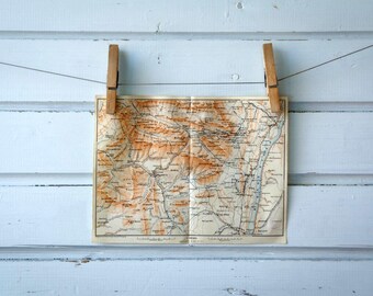 1905 Vintage Catskill Mountains Map