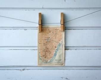 1905 Vintage Map of New York