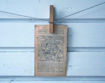 1925 Vintage Foix Map