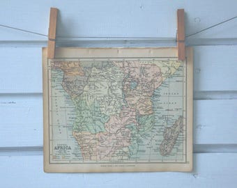 1896 Vintage Central Africa Map