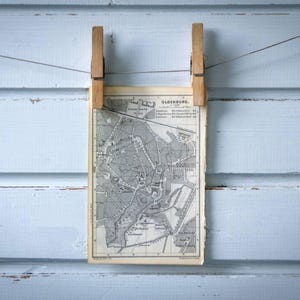 1886 Vintage Oldenburg Map
