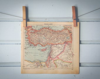 1929 Vintage Near East Map