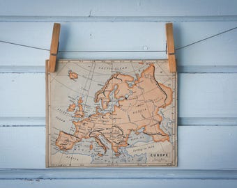 1895 Vintage Map of Europe