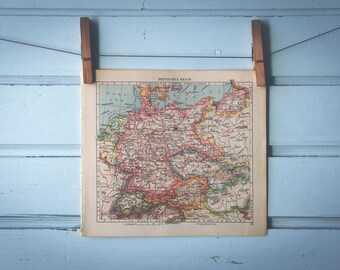 1929 Vintage Germany Map