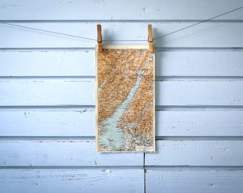 1931 Vintage Lake Garda Map